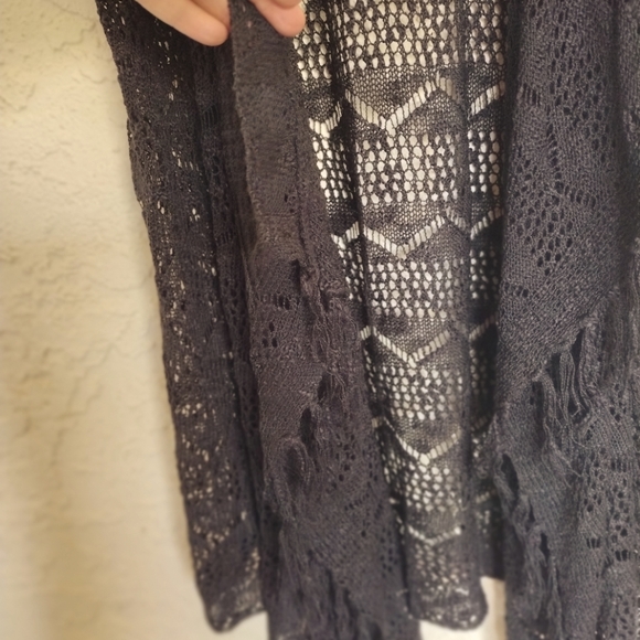 NWT Extra Touch | Black Loose Knit Cardigan Sz.2X - Picture 2 of 4